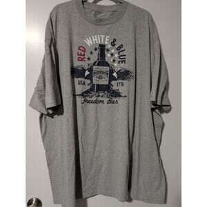 Sonoma Size 4XB Men's Red White and Blue Freedom Bar T-Shirt